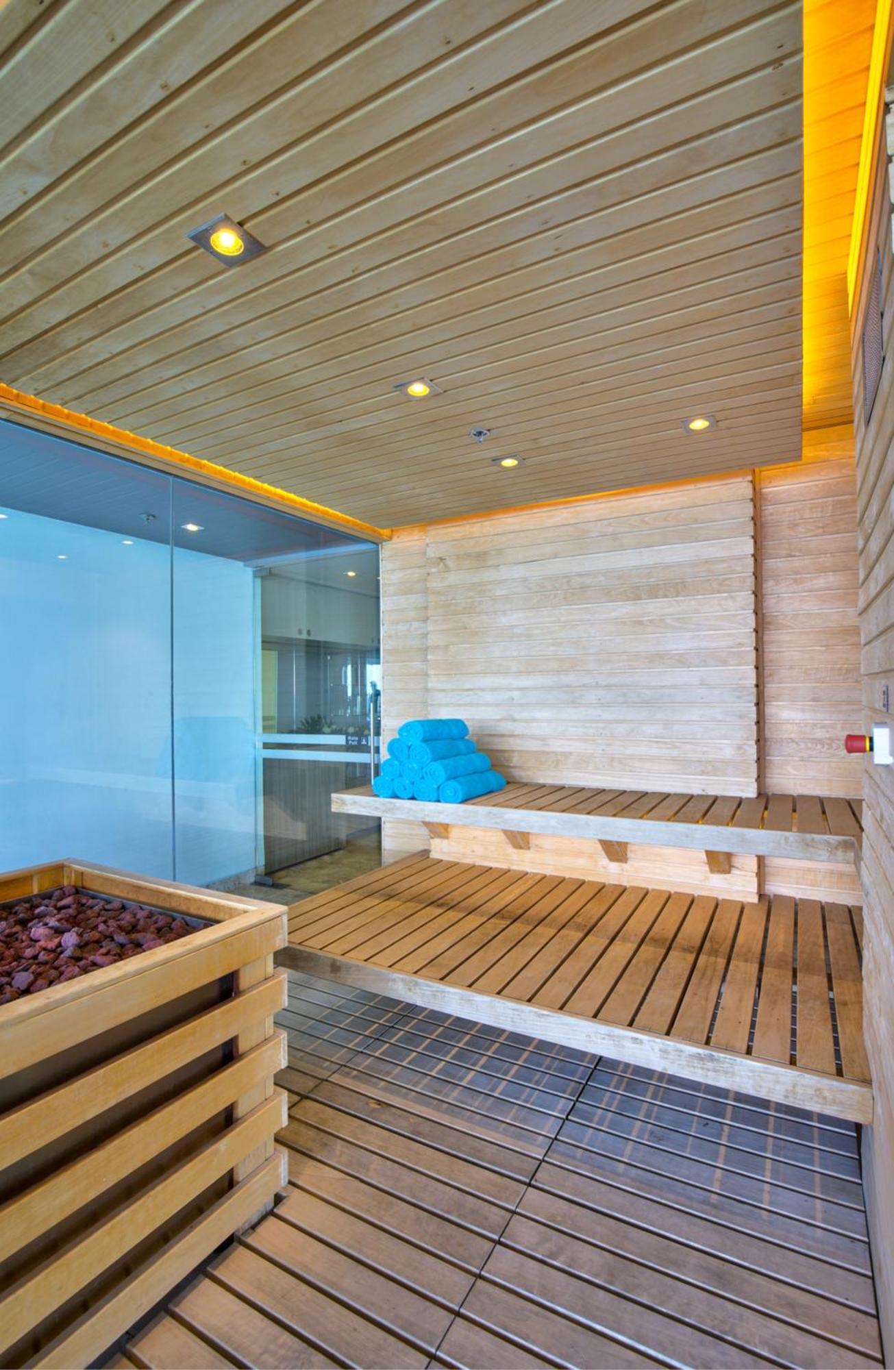 Estelar Cartagena De Indias Hotel Y Centro De Convenciones Eksteriør bilde A modern Finnish sauna